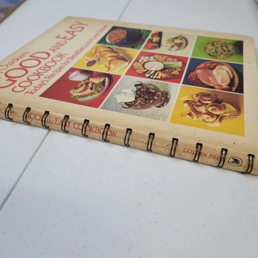 Betty Crocker Good and Easy Cookbook 1971 1973 Spiral Bound Vintage Golden Press
